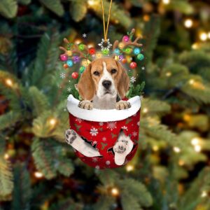 Beagle In Snow Pocket Christmas…