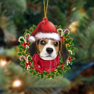 Beagle Xmas Bandana Hanging Christmas…