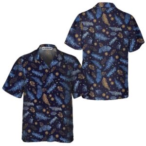 Blueish Winter Nature Hawaiian Shirt