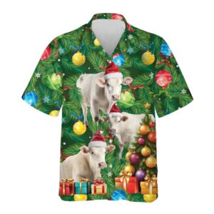 Charolais Cow Christmas Tree Hawaiian…