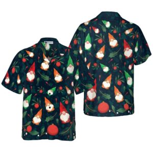 Christmas Gnome Pattern Hawaiian Shirt