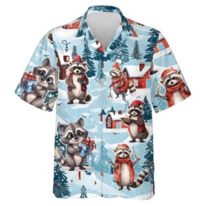 Christmas Raccoon Snowy Raccoon Summer…