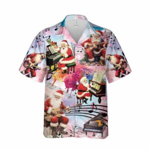 Christmas Santa Claus Button Down…