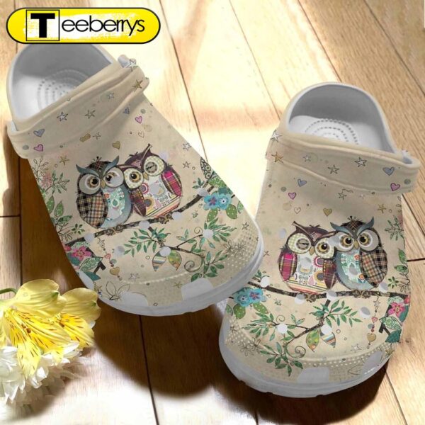 A Cute Owl Couple Clogs Shoes Gifts For Birthday Thanksgiving Christmas