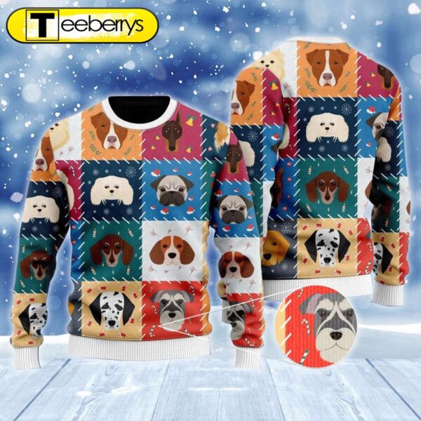 Adorable Dogs And Puppies Christmas Ugly Sweater