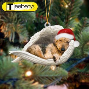 Airedale Terrier Sleeping Angel Christmas…