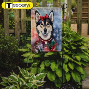 Alaskan Klee Kai Christmas Garden…