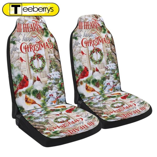 All Hearts Come Home For Christmas Cardinal Seat Cover Cars