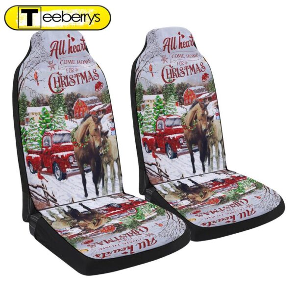 All Hearts Come Home For Christmas Seat Cover Cars