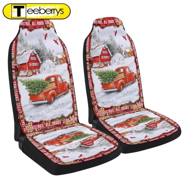 All Roads Lead Home For Christmas Seat Cover Cars