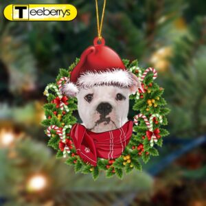 American Bulldog Xmas Bandana Hanging…