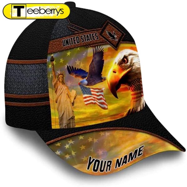 American Eagle Custom Name Baseball Cap – Christian Hats for Men and Women