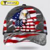 American Flag Bad Eagle Custom Name Baseball Cap – Christian Hats for Men and Women