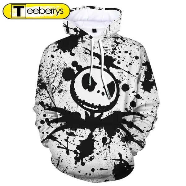 Angry Black And White Skull 3D Shirt – Gift For Xmas