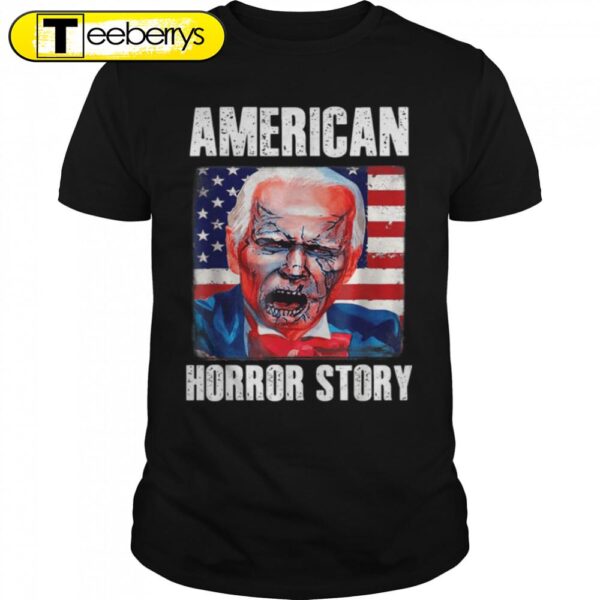 Anti-Joe Biden Horror American Zombie Story Funny Halloween T-Shirt