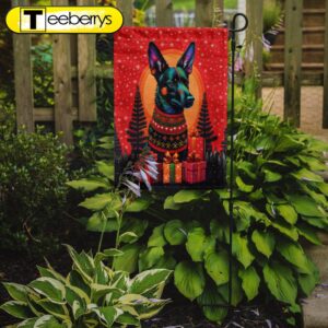 Australian Kelpie Holiday Christmas Garden…