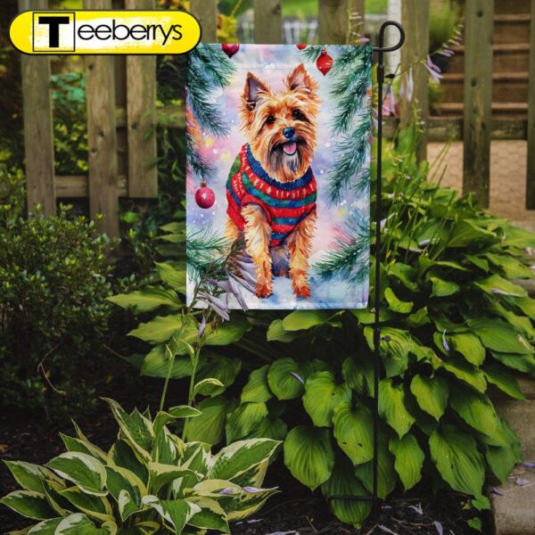 Australian Terrier Christmas Garden Flag