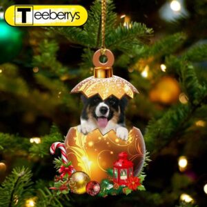 Australian-Shepherd In Golden Egg Christmas…