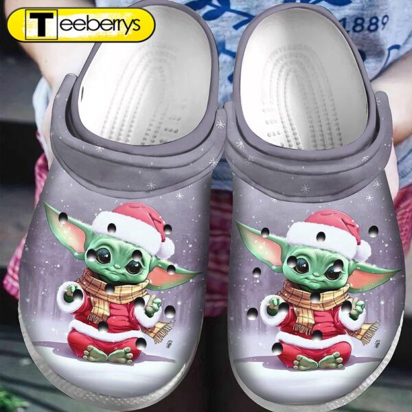 Baby Yoda Christmas Classic Clogs Shoes Comfortable