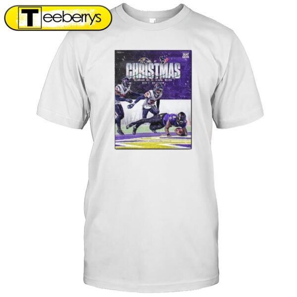 Baltimore Ravens Will Face Houston Texans On Their Christmas Game In New Season NFL 2024 Shirt