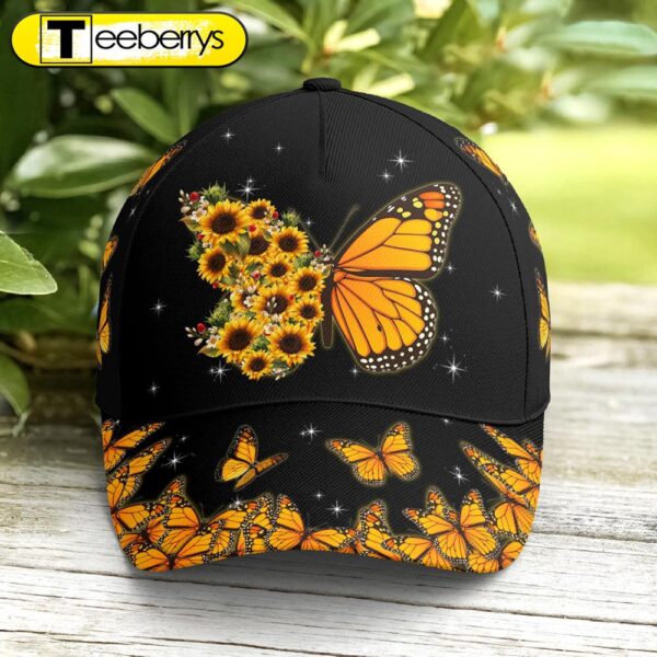 Baseball Cap For Butterflies Lovers Monarch Butterfly Design