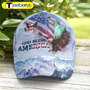 Baseball Cap For Eagle And US Flag Lovers