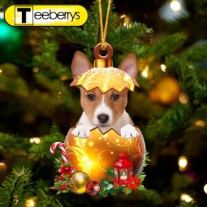 Basenji In Golden Egg Christmas…