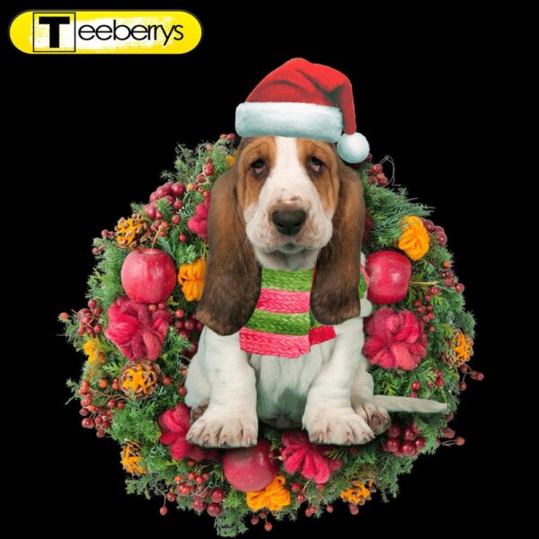 Basset Hound Christmas Christmas Plastic Hanging Ornament