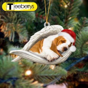 Basset Hound Sleeping Angel Christmas…