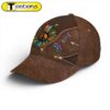 Be Kind Hippie Sunflower Leather Style Baseball Cap