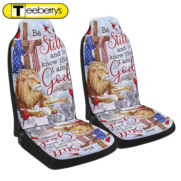 Be Still And Know That I Am God Lion Of Judah Christmas Seat Cover Cars