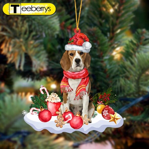 Beagle Better Christmas Hanging Christmas Plastic Hanging Ornament