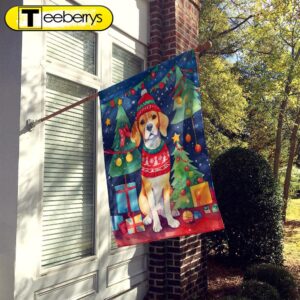 Beagle Christmas Garden Flag, Christmas…