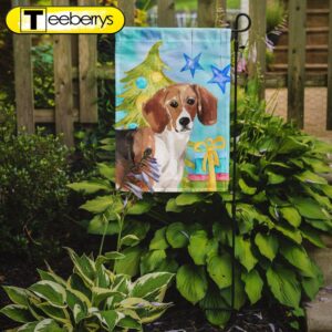 Beagle Christmas Garden Flag