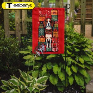 Beagle Holiday Christmas Garden Flag