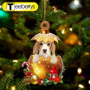 Beagle In Golden Egg Christmas…