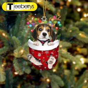 Beagle In Snow Pocket Christmas…