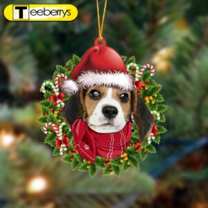 Beagle Xmas Bandana Hanging Christmas…