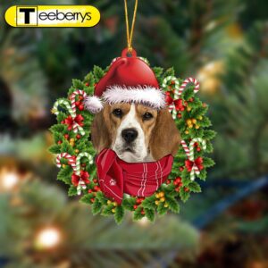 Beagle-Xmas Bandana Hanging Christmas Plastic…