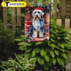 Bearded Collie Christmas Garden Flag,…