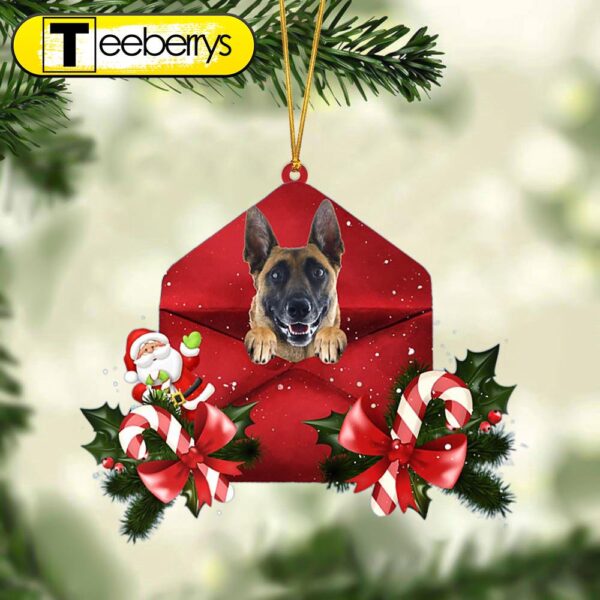 Belgian Shepherd Christmas Letter Christmas Ornament