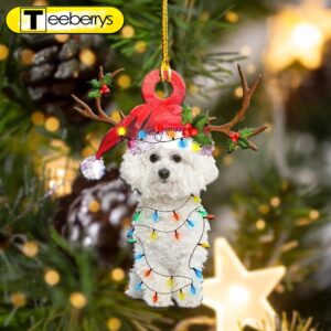 Bichon Frise Christmas Shape Christmas…