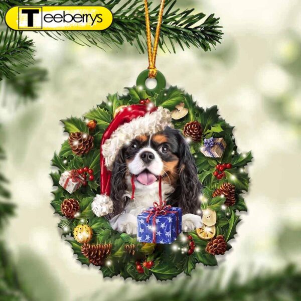 Black And Tan Cavalier King And Christmas