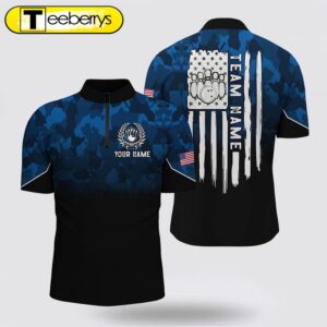 Black Blue Camo Men Bowling…