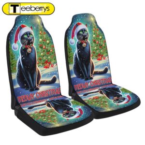 Black Cat Meowy Christmas Seat…