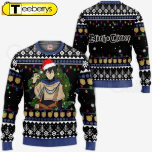 Black Clover Yuno Grinberryall Ugly Christmas Sweater – Festive & Stylish Holiday Apparel