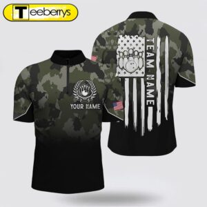 Black Green Camo Men Bowling…