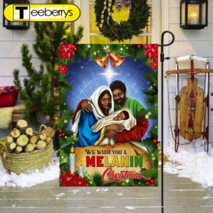 Black Holy Family Nativity Flag…