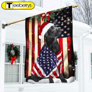 Black Labrador Retriever Flag Merry…