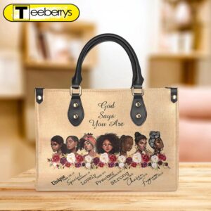 Black Woman Faith Leather Bag…